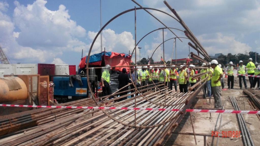 Fatal accident at Semantan MRT construction site